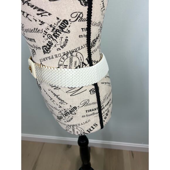 Vintage 60s Womens White Gold Belt main image 6